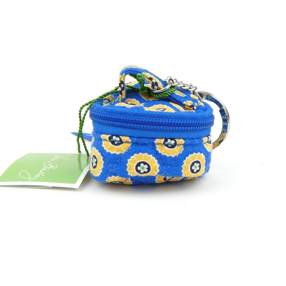 Vera Bradley Riviera Blue Tiny Traveler Key Fob NWT